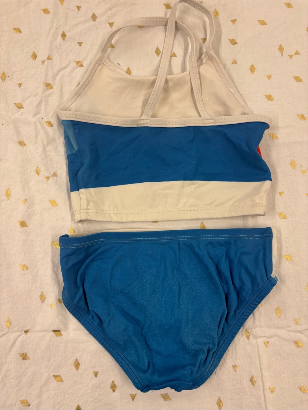 Hanna Anderson Colorblock Sunrise Two-Piece Bikini Set - Bright Multi - Picture 3 of 3